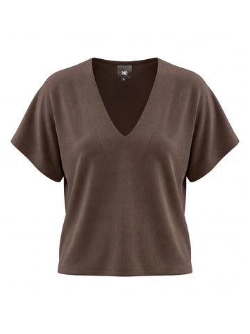 NÜ DITTE RONNIE top Tops en t-shirts 289 Brown