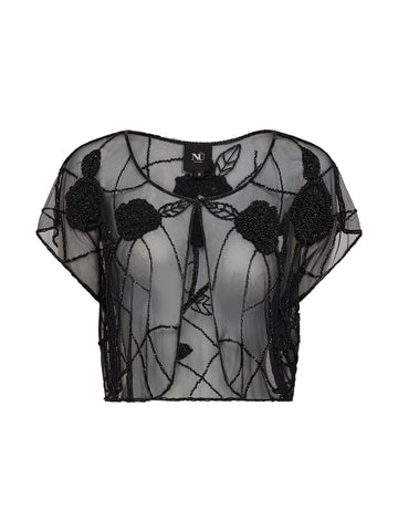 NÜ DEE Bolero Vest Zwart mix