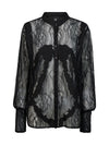 NÜ EBONI shirt Overhemden Zwart