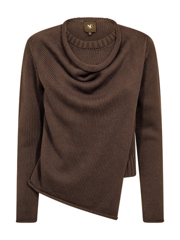 NÜ ELLA gebreide blouse Breigoed 289 Brown