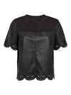 NÜ EMBERLY T-shirt Tops en t-shirts Zwart