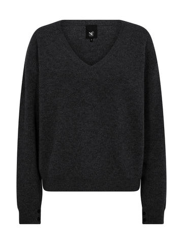 NÜ ERIKKA Blouse brei Breigoed Zwart