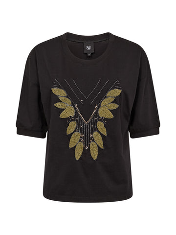 NÜ ERIN T-shirt Tops en t-shirts Zwart