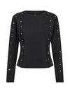 NÜ ERIN T-shirt met lange mouwen Tops en t-shirts Zwart