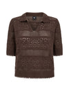 NÜ ETTA Top Gebreid Blouses 289 Brown