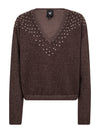 NÜ EUGENIA Blouse Gebreid Breigoed 289 Brown Mix