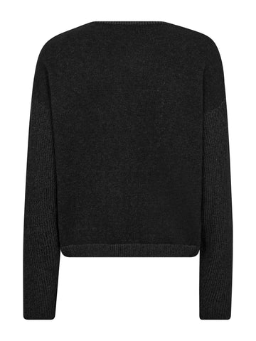NÜ EUGENIA Blouse Gebreid Breigoed Zwart