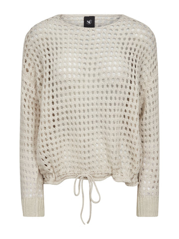 NÜ EVALINA Gebreide blouse Blouses 112 Bone