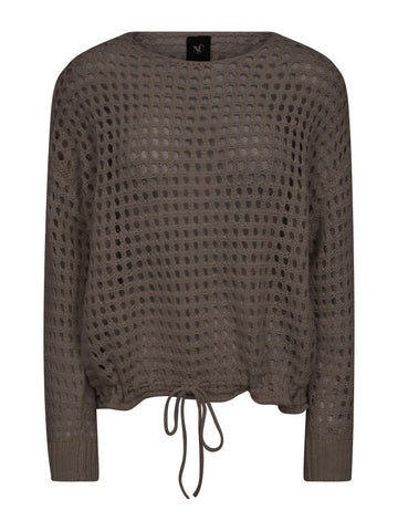 NÜ EVALINA Gebreide blouse Blouses 289 Brown