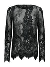 NÜ Essie Kanten Blouse Blouses Zwart