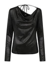 NÜ FAYE blouse Blouses Zwart