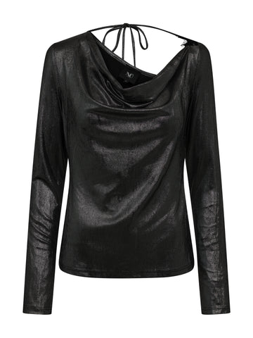 NÜ FAYE blouse Blouses Zwart
