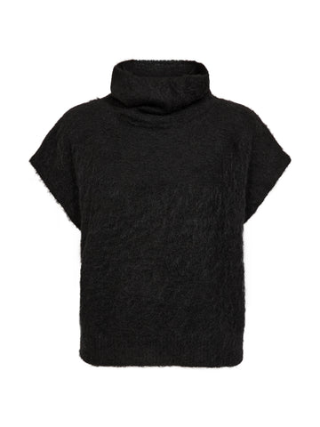 NÜ FENJA blouse knit Breigoed Zwart