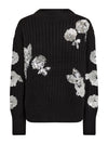 NÜ FENJA blouse sequins knit Breigoed Zwart