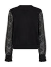 NÜ FIE blouse knit Breigoed Zwart