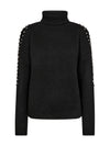 NÜ FIORA blouse knit Breigoed Zwart