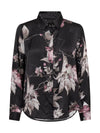 NÜ FLEUR Bluse Overhemden Zwart mix