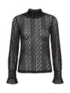 NÜ FLORA blouse Blouses Zwart