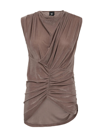 NÜ FLORRIE top Tops en t-shirts 227 Dark taupe