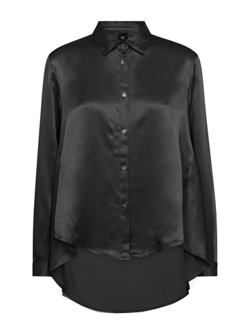 NÜ FLO shirt Overhemden Zwart