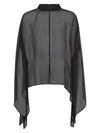 NÜ FRANKIE poncho Ponchos Zwart