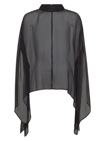 NÜ FRANKIE poncho Ponchos Zwart