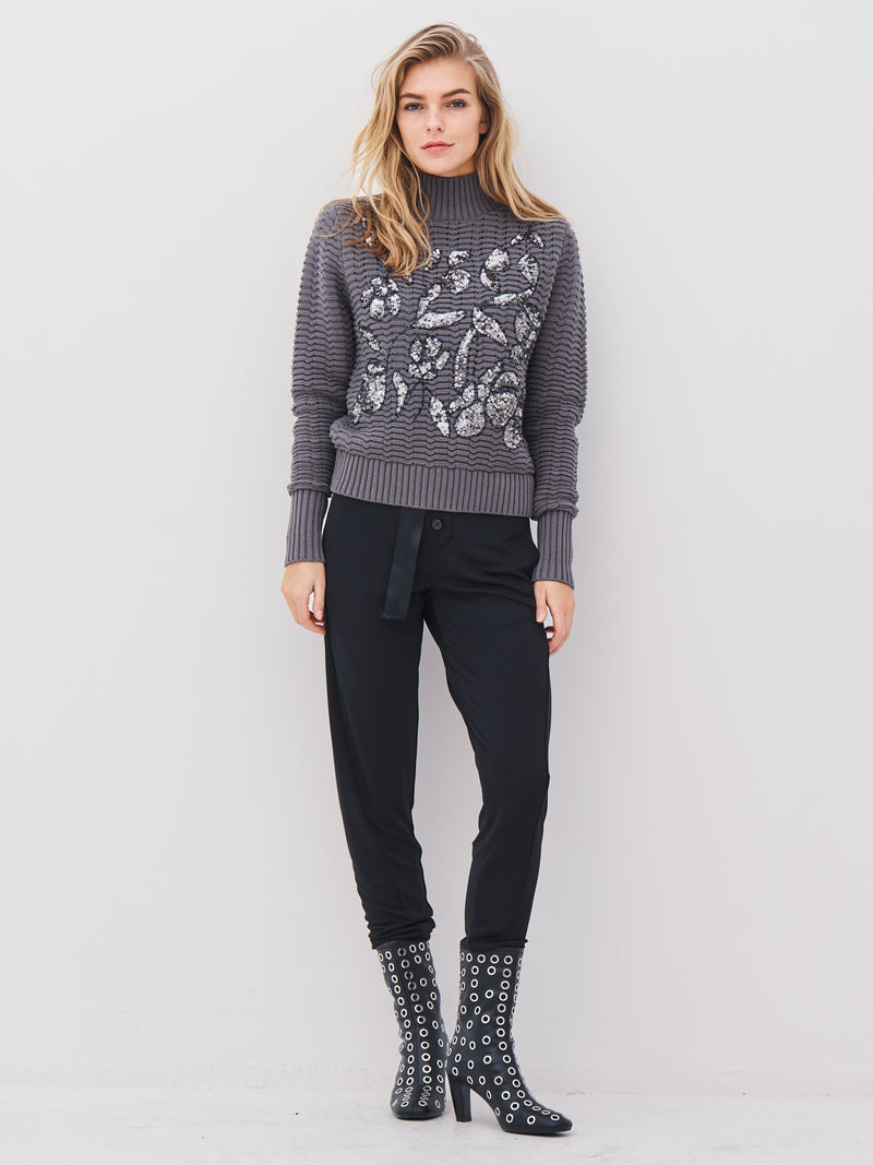 NÜ JANE 7/8 broek Broeken Zwart