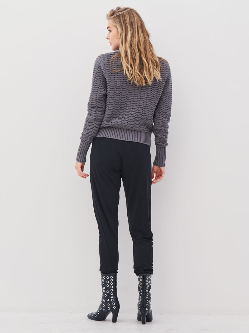 NÜ JANE 7/8 broek Broeken Zwart