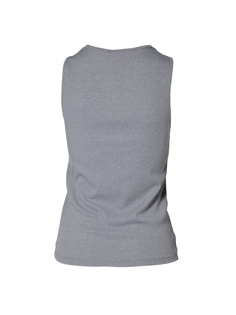 NÜ LUNA kanten top Tops en T-shirts 900 Grey melange