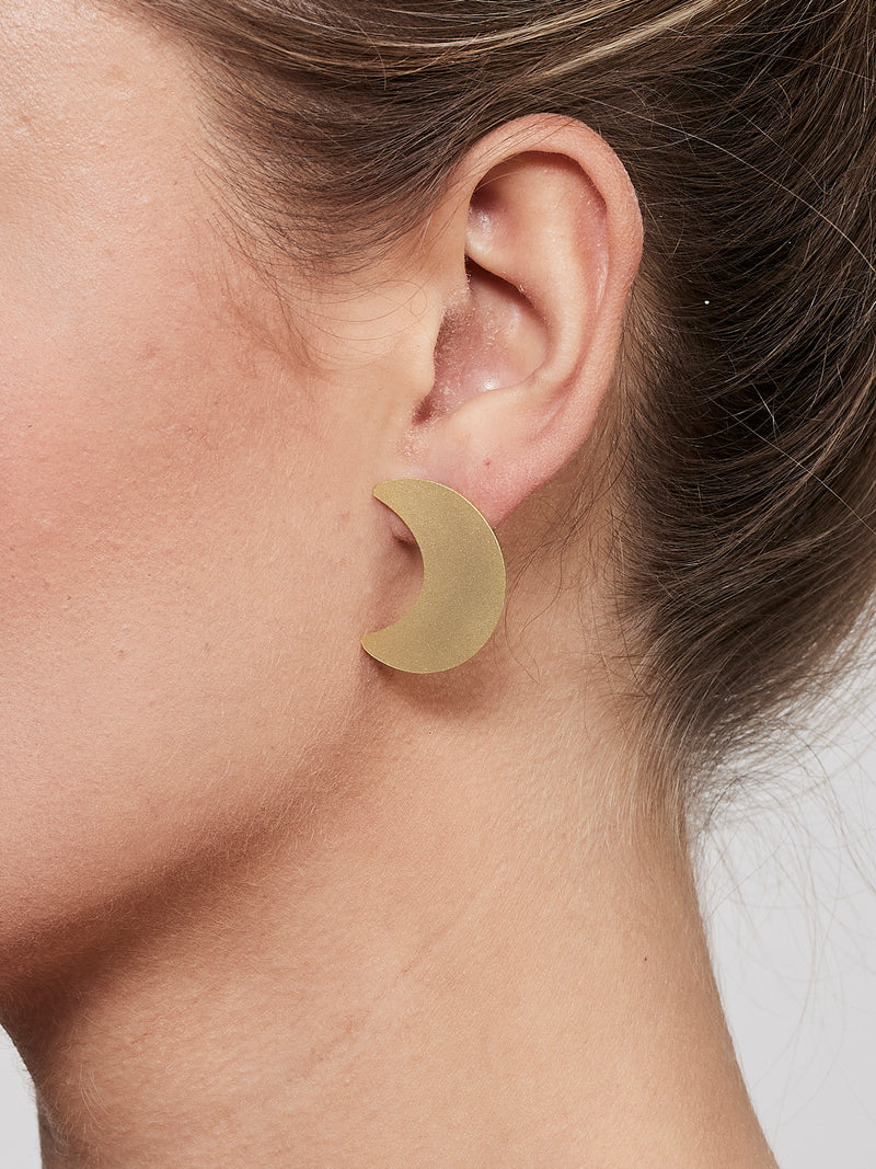NÜ Moons No. 4 Oorbel Groot Jewellery 011 Gold