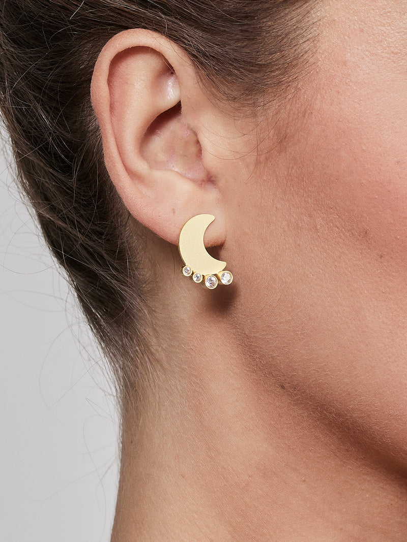 NÜ Moons No. 5 Oorbel Jewellery 011 Gold