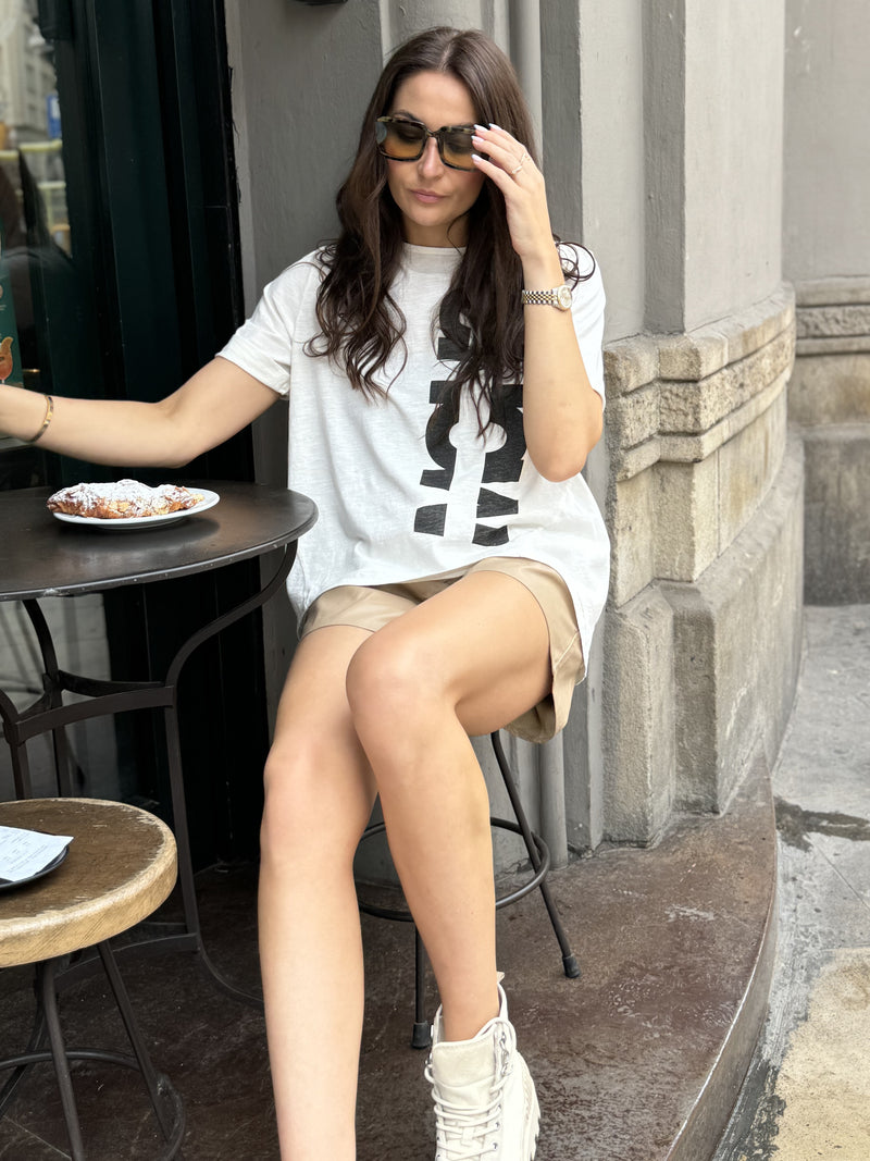 NÜ OAKLEE oversized t-shirt Tops en t-shirts 110 Creme