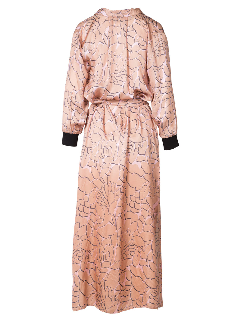 NÜ ODESSA jurk met patroon Jurken 649 Terracotta Dust mix