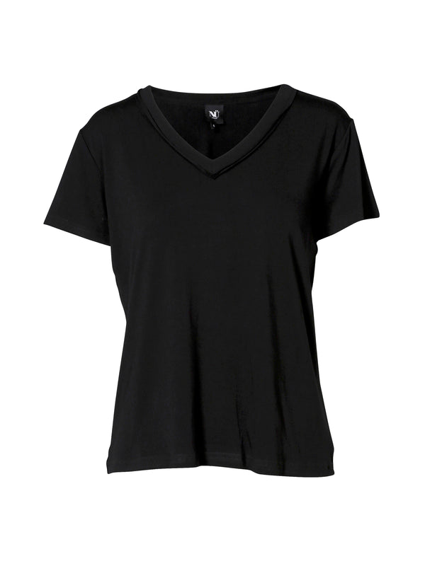 NÜ RUTH T-shirt Tops en t-shirts Zwart