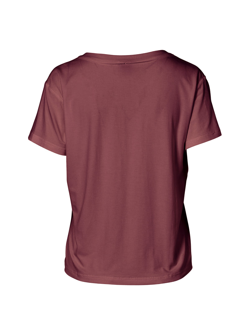 NÜ RUTH t-shirt Tops en t-shirts 692 Dark plum