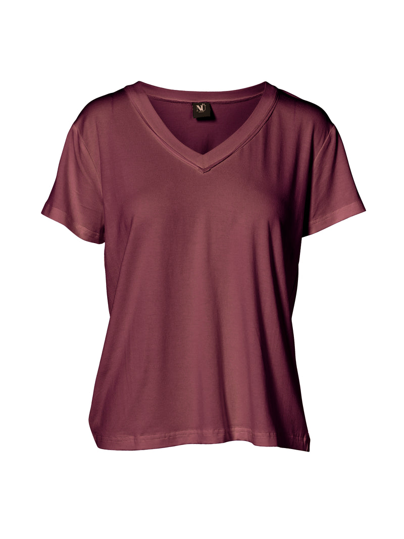 NÜ RUTH t-shirt Tops en t-shirts 692 Dark plum