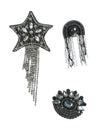 NÜ TANITA broche 3 stuks Accessoires 022 Silver mix 