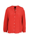 NÜ TIPPIE overhemd met gestreepte details Hemdblouse 627 Bright red