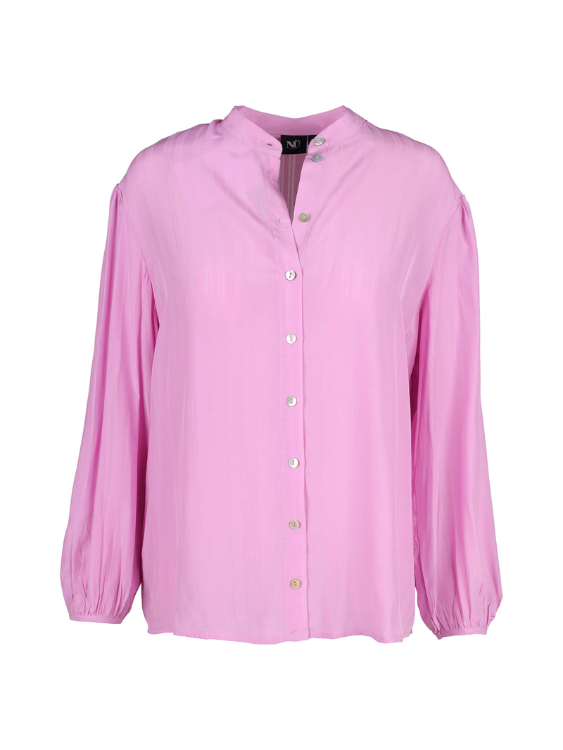 NÜ TIPPIE overhemd met gestreepte details Hemdblouse 634 Pink Mist