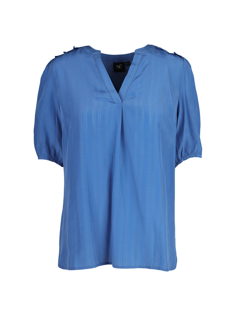 NÜ TIPPIE top met gestreepte details Tops en T-shirts 434 fresh blue