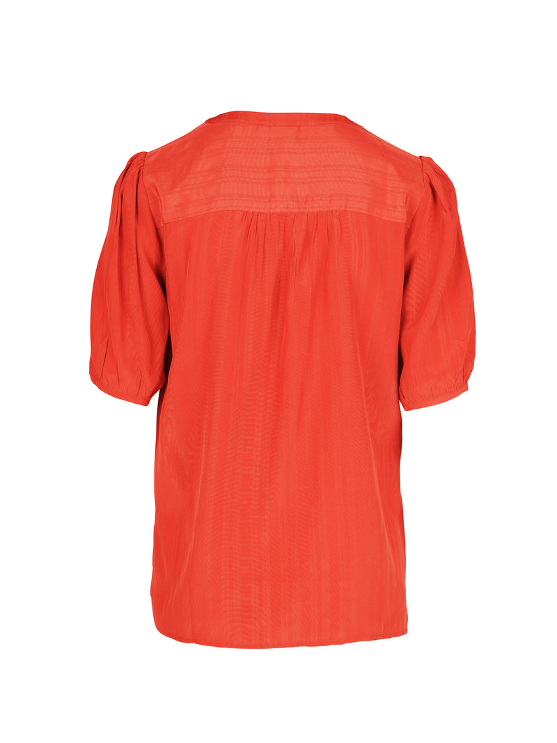 NÜ TIPPIE top met gestreepte details Tops en T-shirts 627 Bright red
