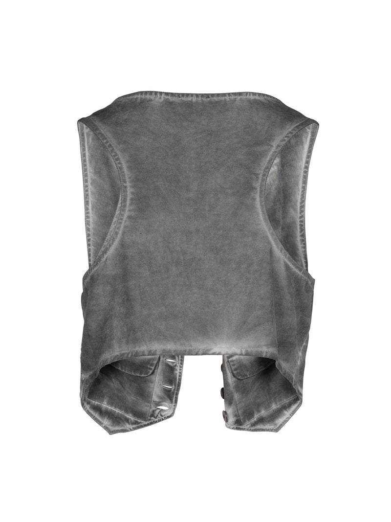 NÜ TRINE vest met cold-dye look Vesten 910 kit
