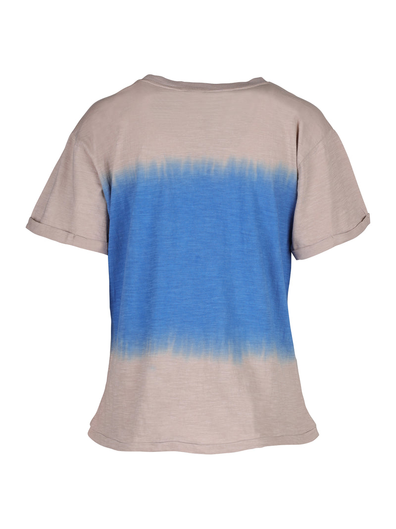 NÜ Tianna t-shirt met dip-dye look Tops en T-shirts 434 Fresh Blue mix