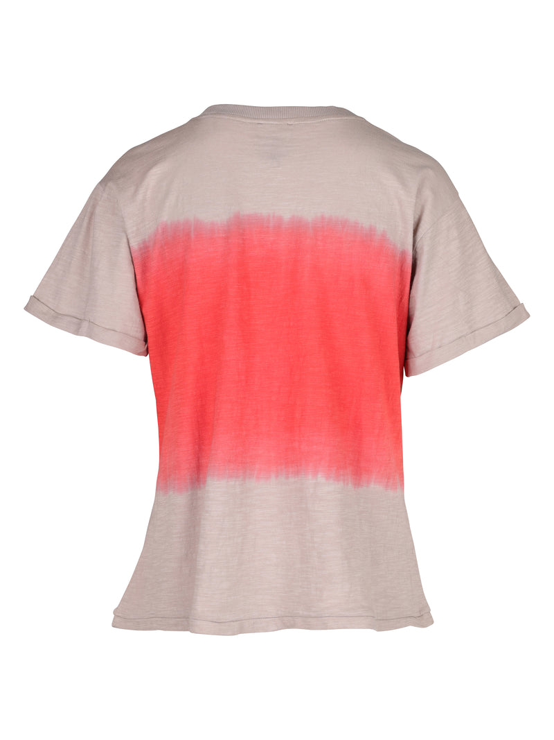 NÜ Tianna t-shirt met dip-dye look Tops en T-shirts 627 Bright Red mix
