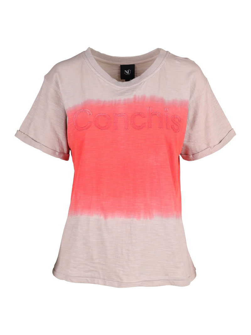 NÜ Tianna t-shirt met dip-dye look Tops en T-shirts 627 Bright Red mix