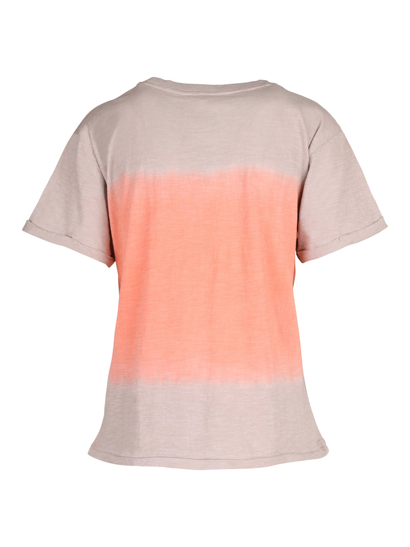 NÜ Tianna t-shirt met dip-dye look Tops en T-shirts 652 Soft blush mix