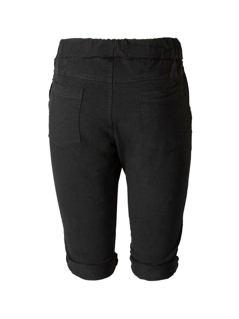 NÜ Uta Capri Shorts Shorts Zwart