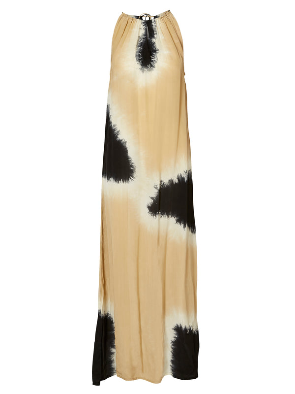 NÜ USIANA lange tie-dye jurk Jurken 150 Sand mix