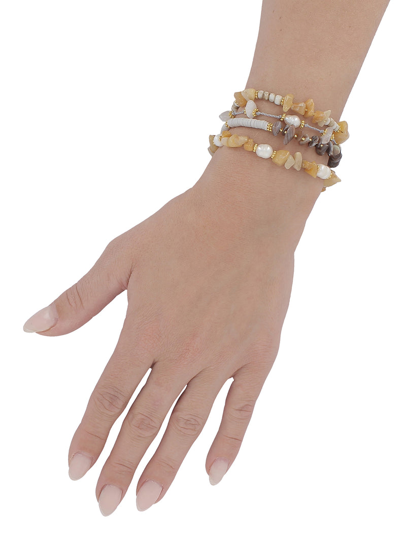 NÜ Ubud Armband Accessoires 110 creme mix