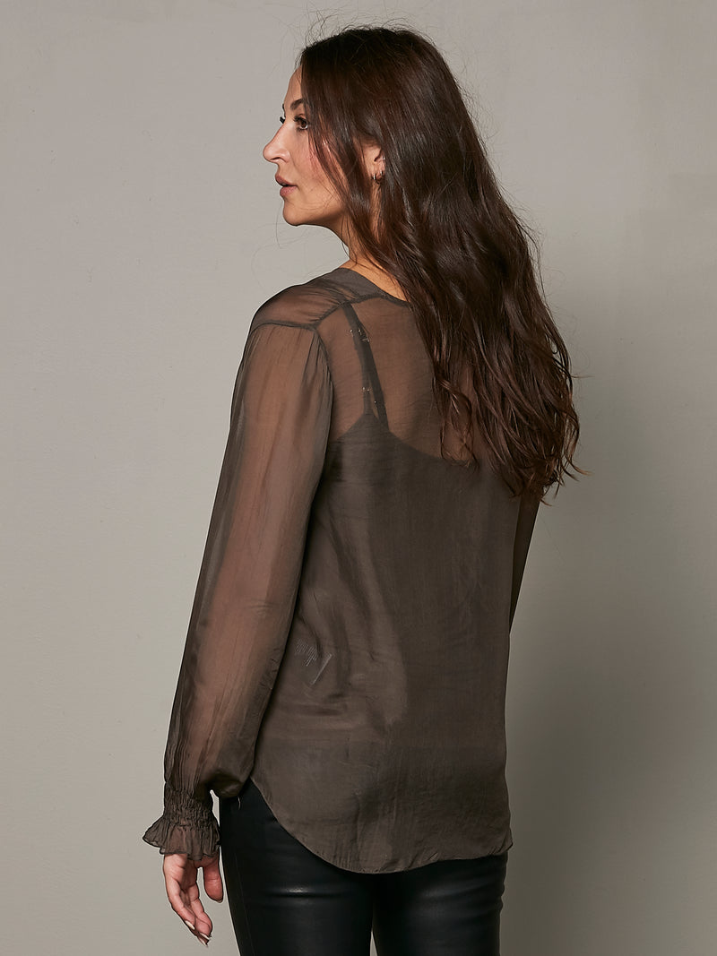 NÜ VANINA blouse Blouses 224 Dark Brown